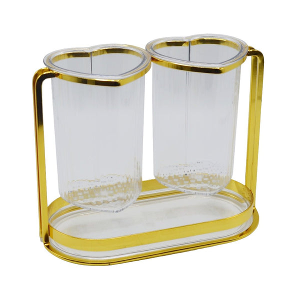 حامل أدوات مائدة  بلاستيك مع صينية تصريف