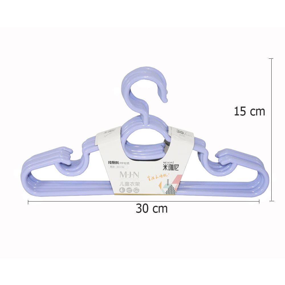 5-Piece Small Plastic Clothes Hanger Set