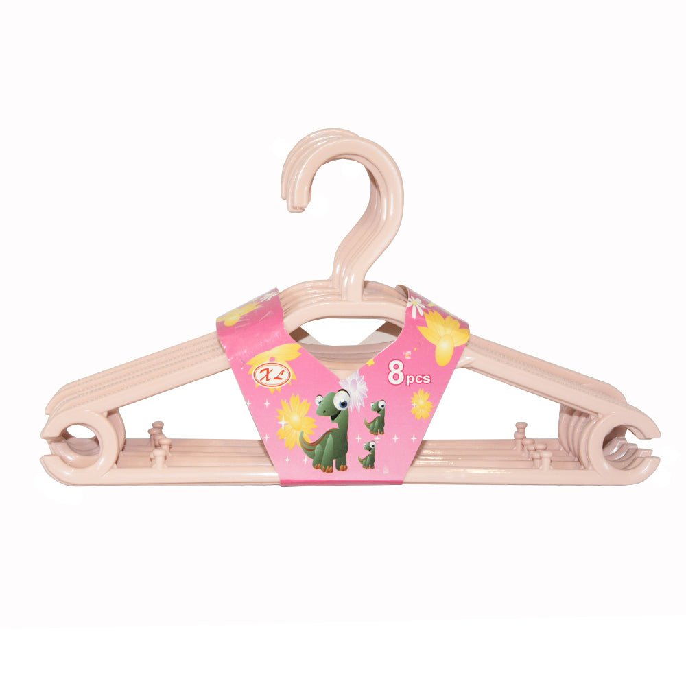 8-Piece Small Plastic Clothes Hanger Set