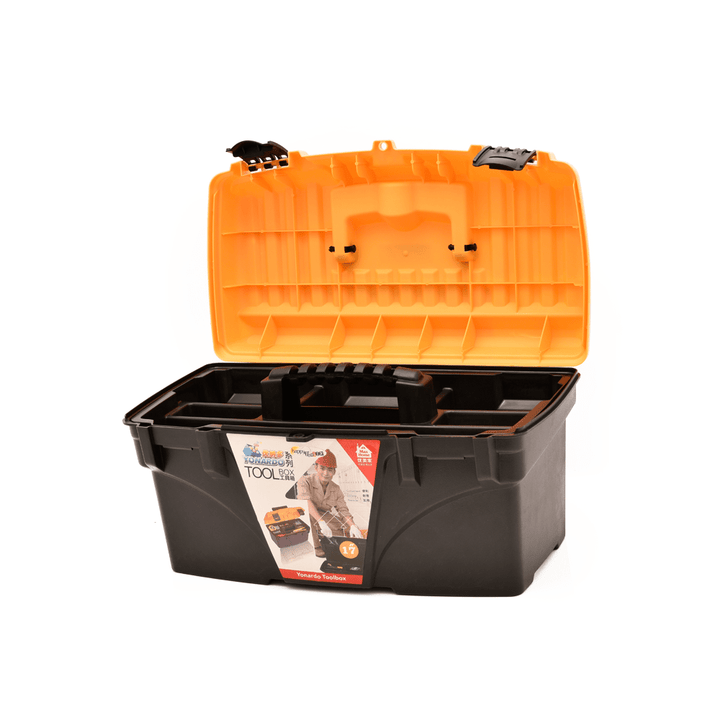 صندوق العدة بمقبض ورف 23×40×22سم - أنية المنزل