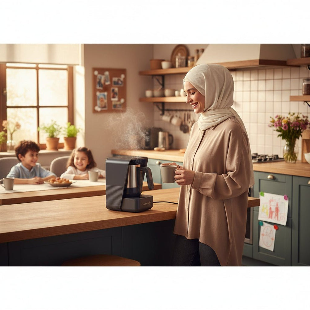 ماكينة قهوة كوركماز موديرنا – اللون الرمادي ساتين