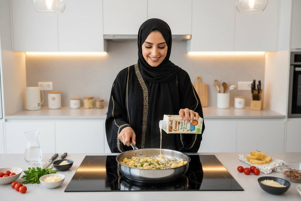 كريمة الطبخ باللوز العضوية إيكوميل 200 مل