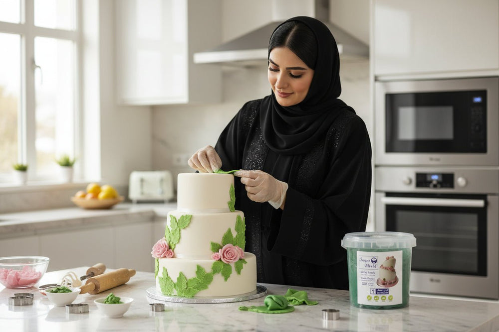 عجينة سكر جاهزة باستا بيانكو 1 كجم أخضر
