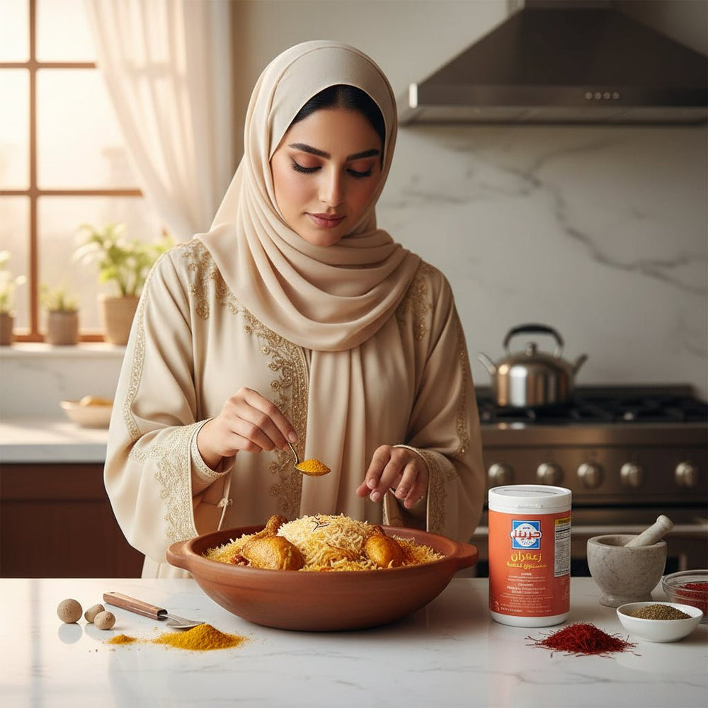 مسحوق نكهة الزعفران من جرينز 60 جرام