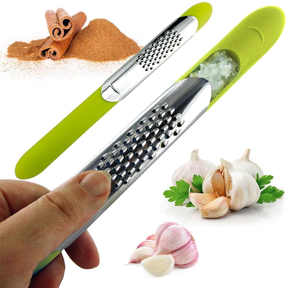 Small stainless steel grater, green, 24 cm 