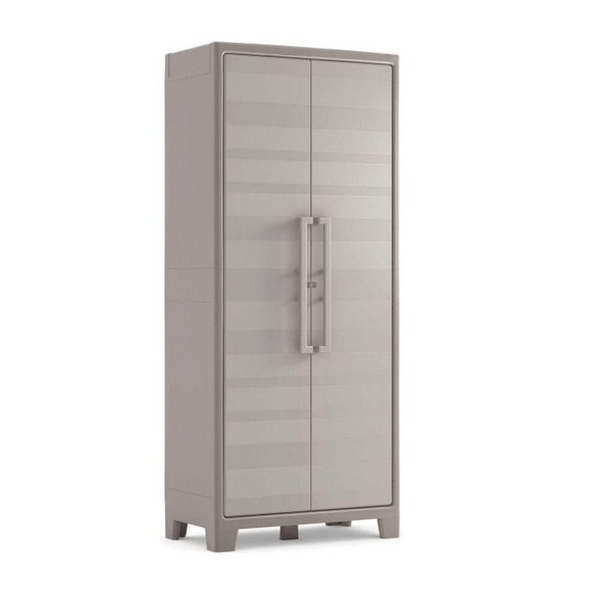 خزانةبلاستيك مع رفوف قابلة للتعديل-أنية المنزل