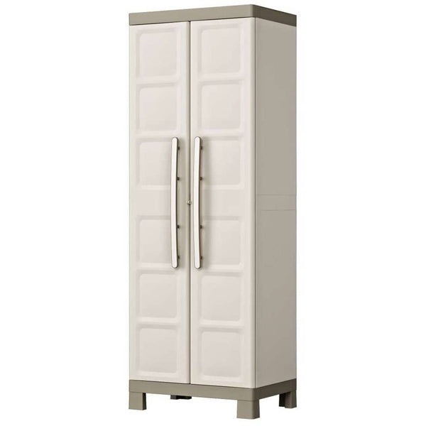 خزانةبلاستيك مع رفوف قابلة للتعديل-أنية المنزل