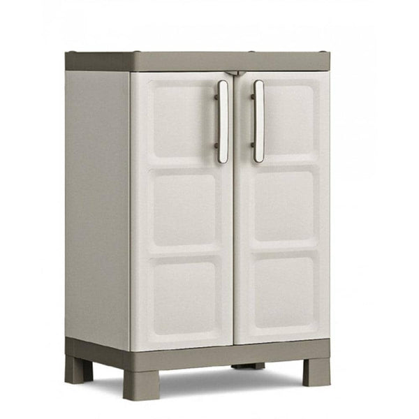 خزانةبلاستيك مع رفوف قابلة للتعديل - أنية المنزل