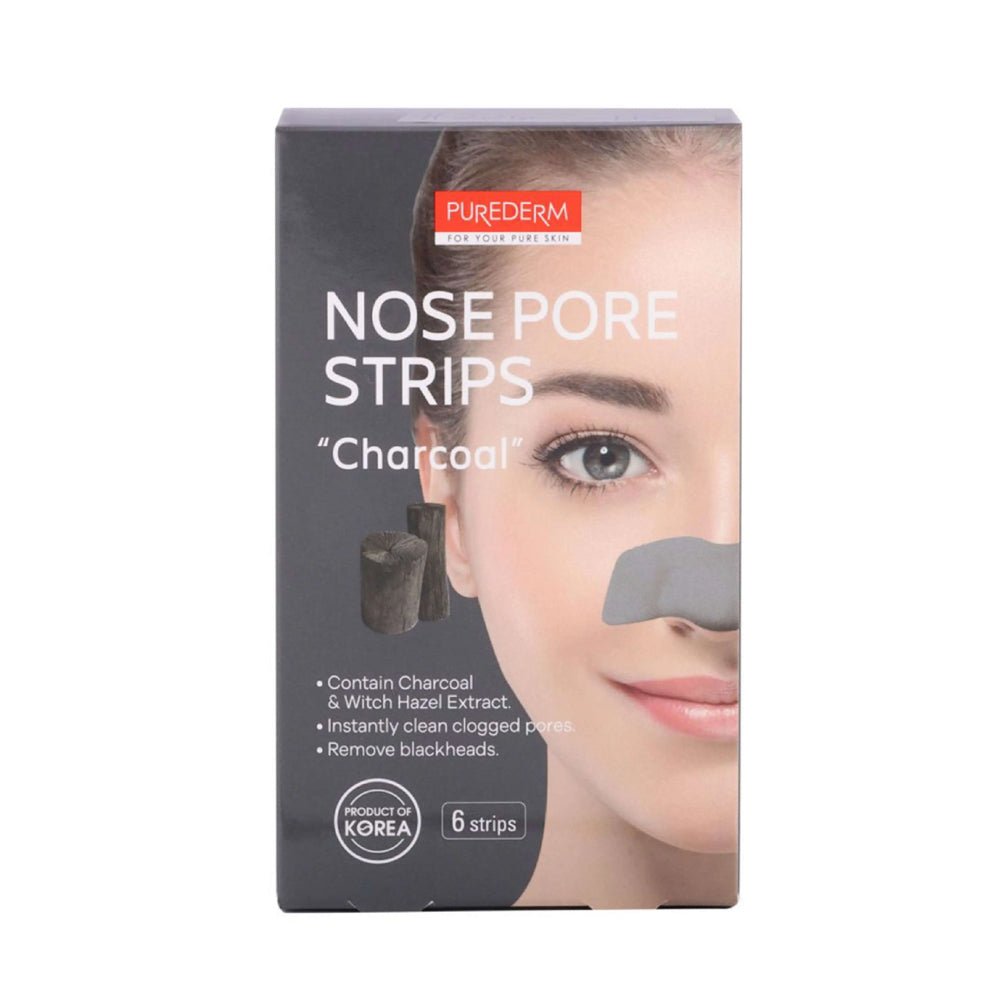 Purederm Deep Cleansing Nose Strips for Blackhead Removal, 6 Pieces