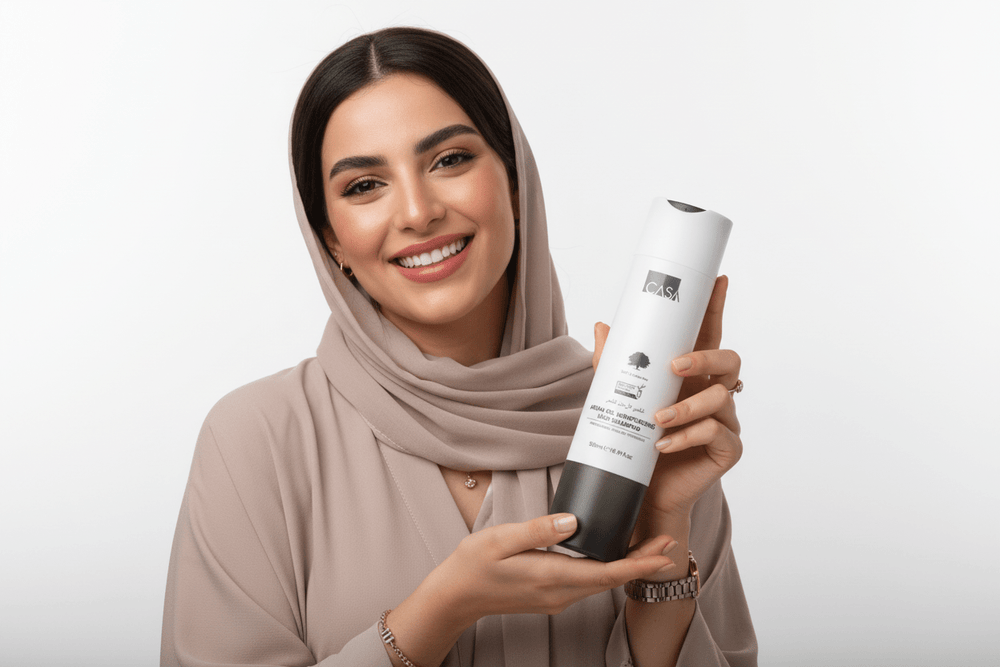 شامبو كازا خالٍ من الكبريتات والملح للعناية اليومية بالشعر الجاف