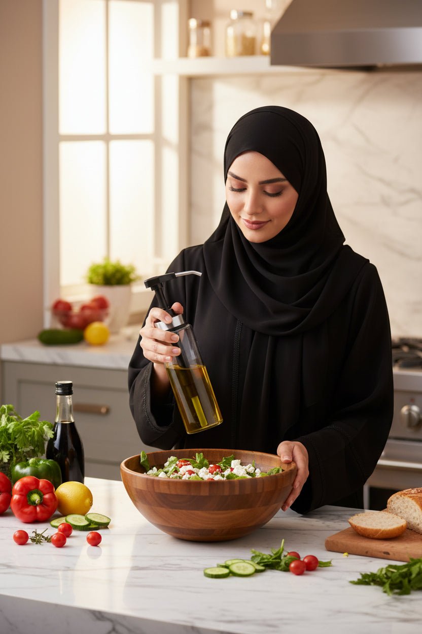 موزّعة زيت زجاجية ضاغطة سعة 300 مل