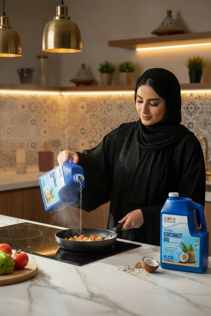 زيت جوز الهند العضوي الطبيعي 2 لتر