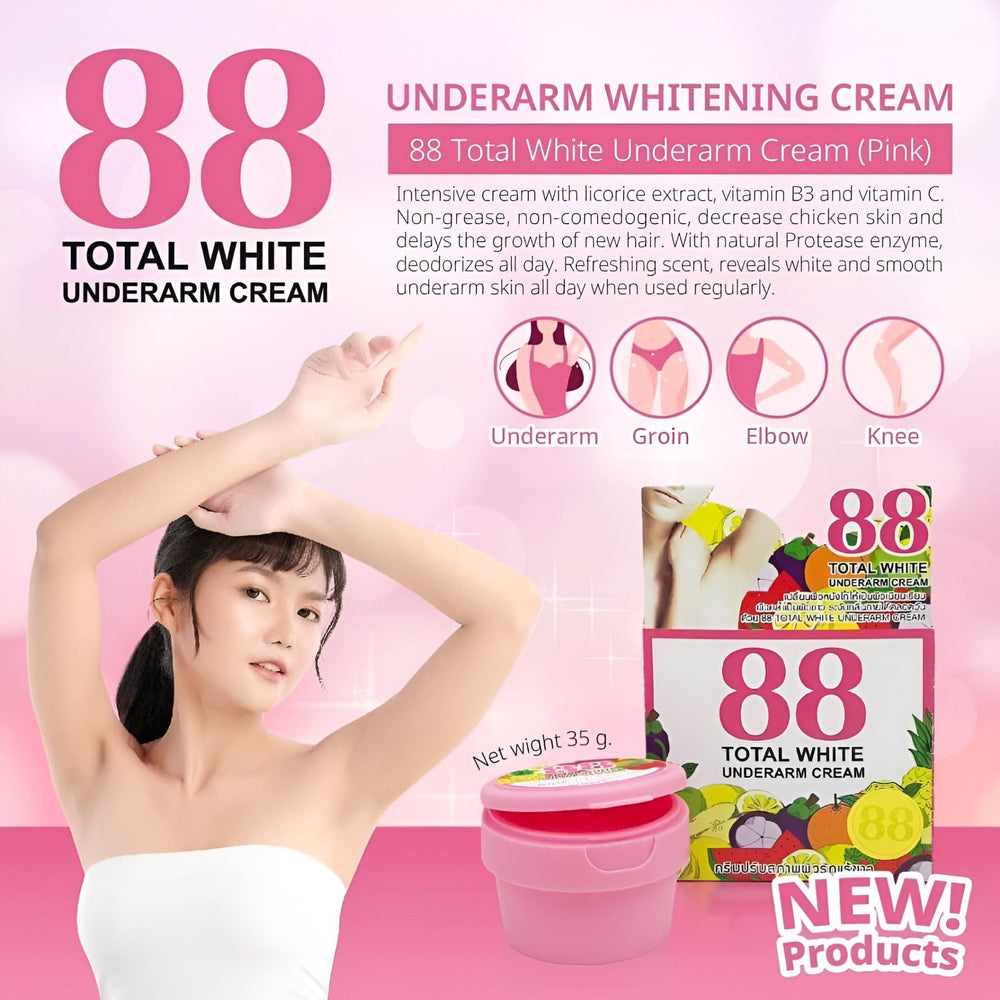 88 Total White Underarm Lightening Cream - 35g