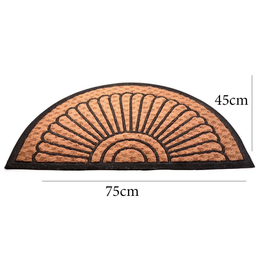 Semicircle doormat
