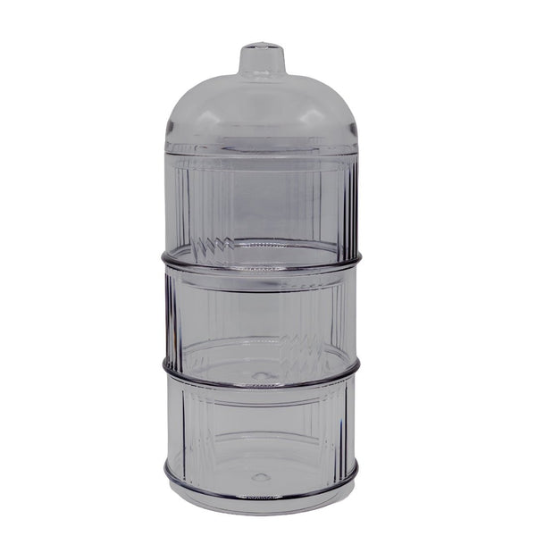 حافظات طعام بلاستيك بغطاء متعددة الاستخدام 3قطع