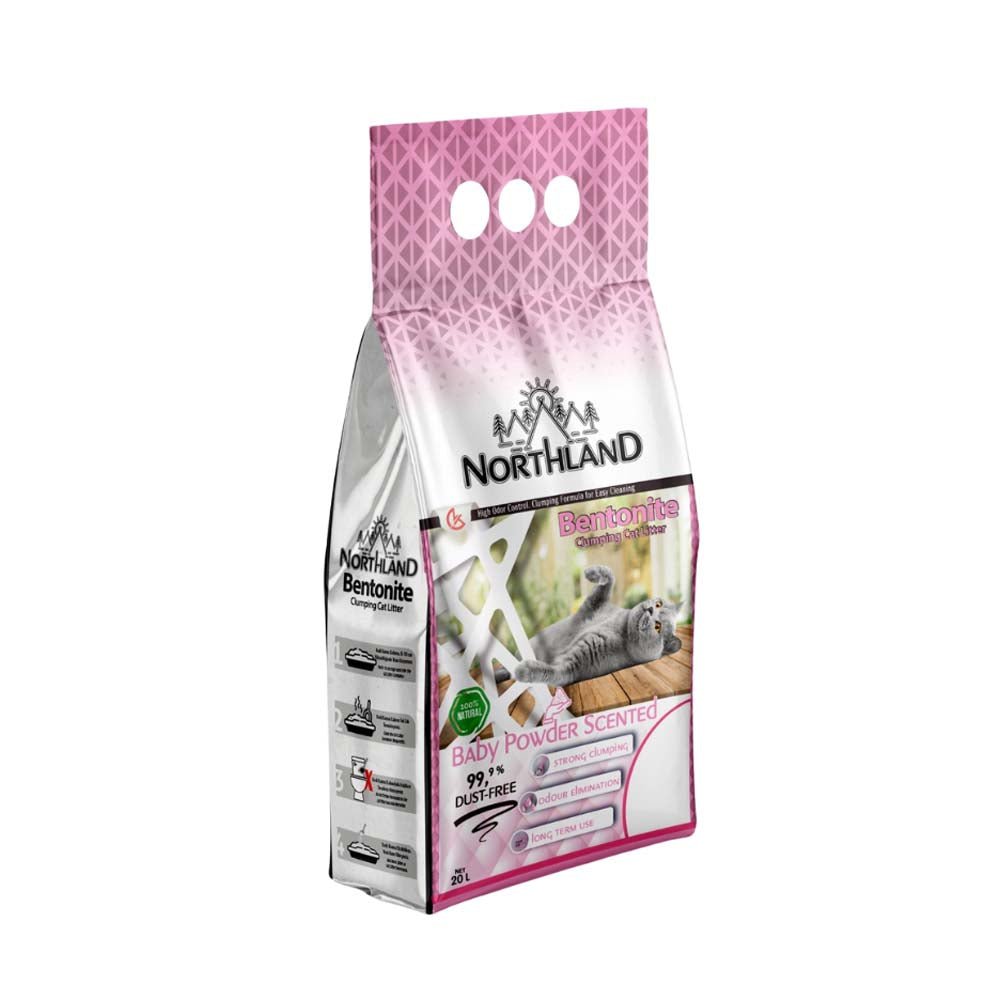 Northland Bentonite Baby Powder Scented Cat Litter 20L