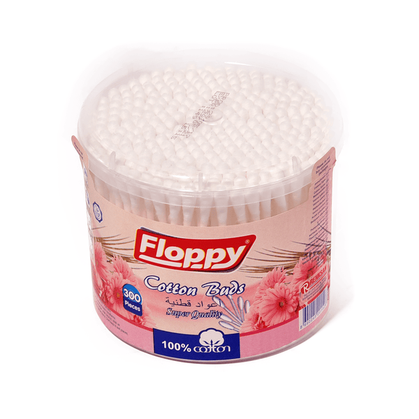 اعواد اذن قطنية لتنظيف الاذن من فلوبي 300عود - أنية المنزل