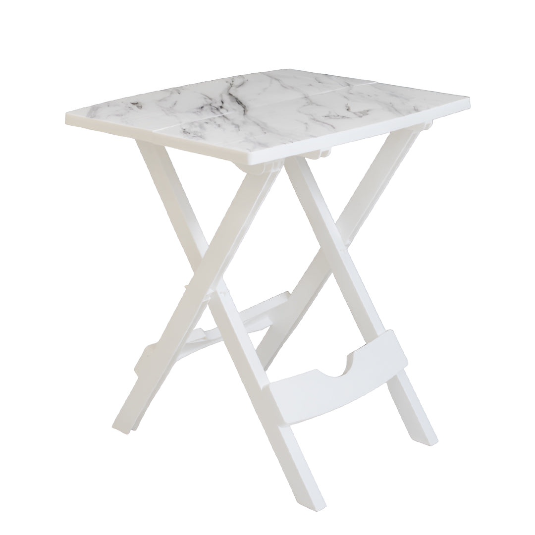 طاولة بلاستيك تصميم رخامي قابلة للطي  متعددة الالوان