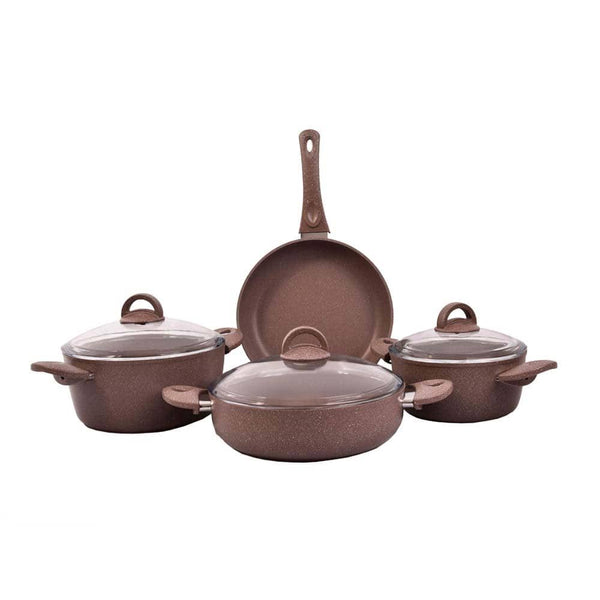 طقم ادوات مطبخ جرانيت 7 قطع-أنية المنزل