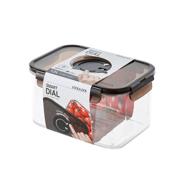 حافظة طعام بلاستيك مع قرص التاريخ الدوار-أنية المنزل