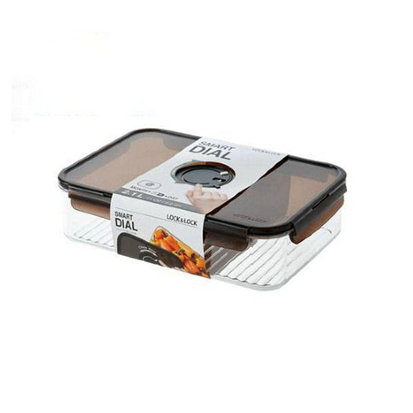 حافظة طعام بلاستيك مع قرص التاريخ الدوار-أنية المنزل