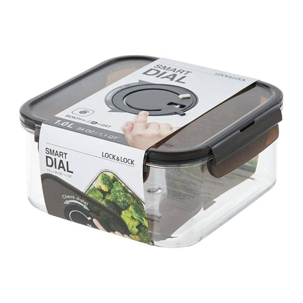 حافظة طعام بلاستيك مع قرص التاريخ الدوار-أنية المنزل