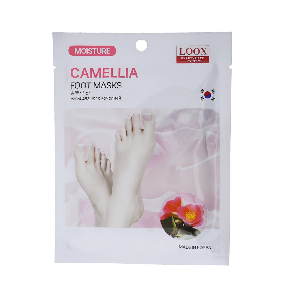 Camellia Foot Mask Soft and Vital for Your Feet 5 Pieces 
