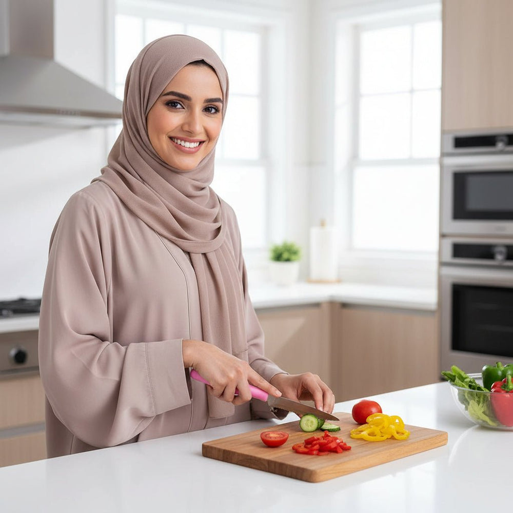 طقم سكاكين فواكه مسننة 6 قطع حجم عملي للاستخدام اليومي
