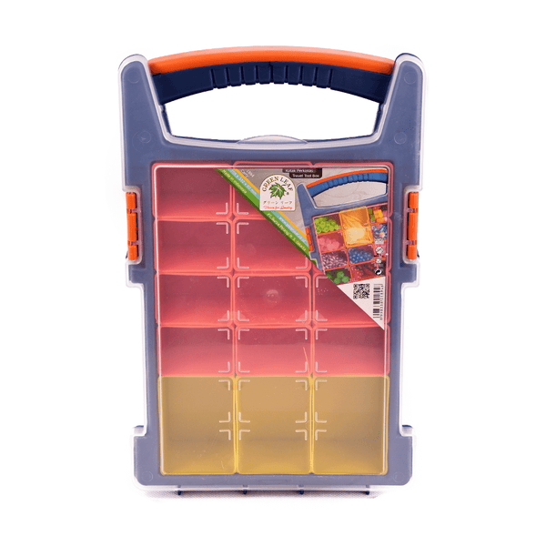 صندوق العدة مقسم 15 قسم بلاستيك مع مقبض20.5*33.2*6.2سم - أنية المنزل