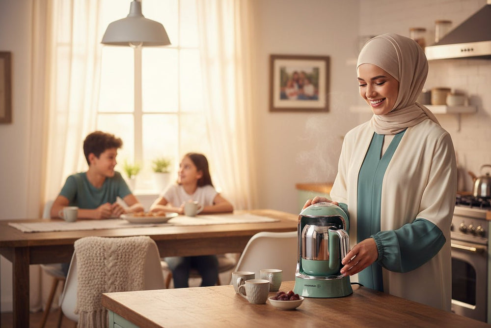 ماكينة قهوة تركي كوركماز كاهفيكوليك –فيروزي.