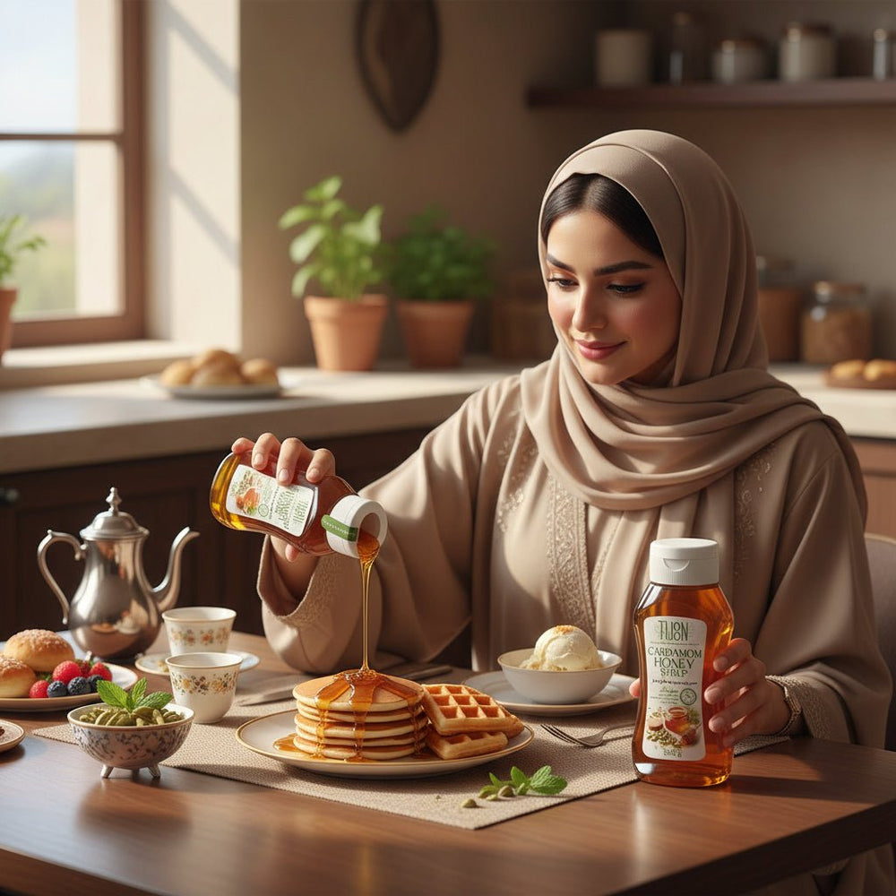 سيروب عسل بالهيل 650 جرام