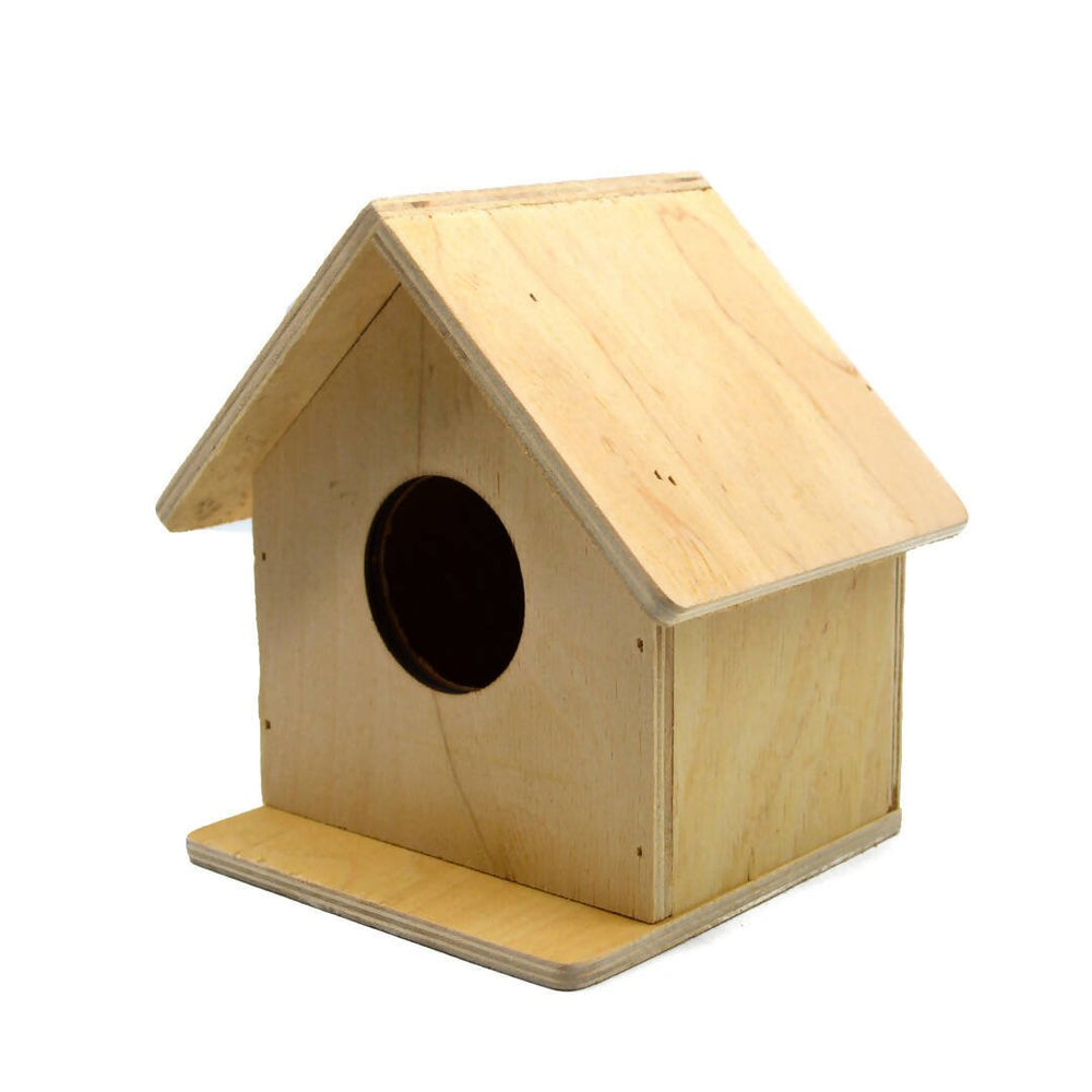 wooden bird nest