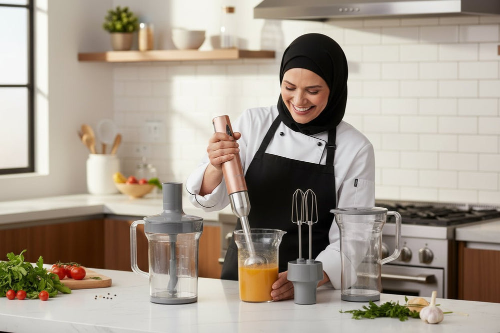 طقم خلاط كوركماز فيرتكس ميجا –روز جولد