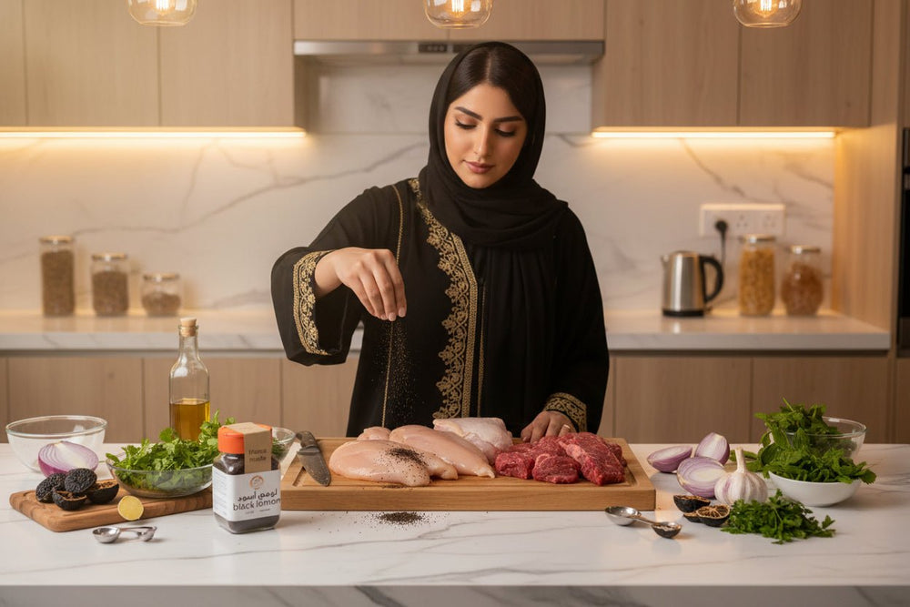 اللومي الأسود المطحون 100 جرام درر البحرين