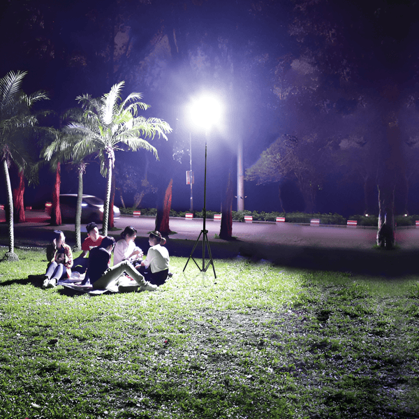 مصابيح ليد لتخييم ارتفاع 4 متر 800 واط مع شنطة