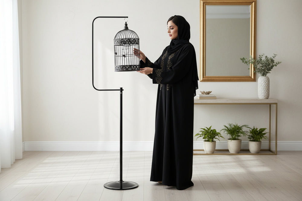 حامل قفص طيور معدني بخطاف تعليق 150 سم
