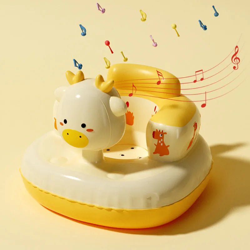 Cartoon Pattern Inflatable Baby Bath Seat