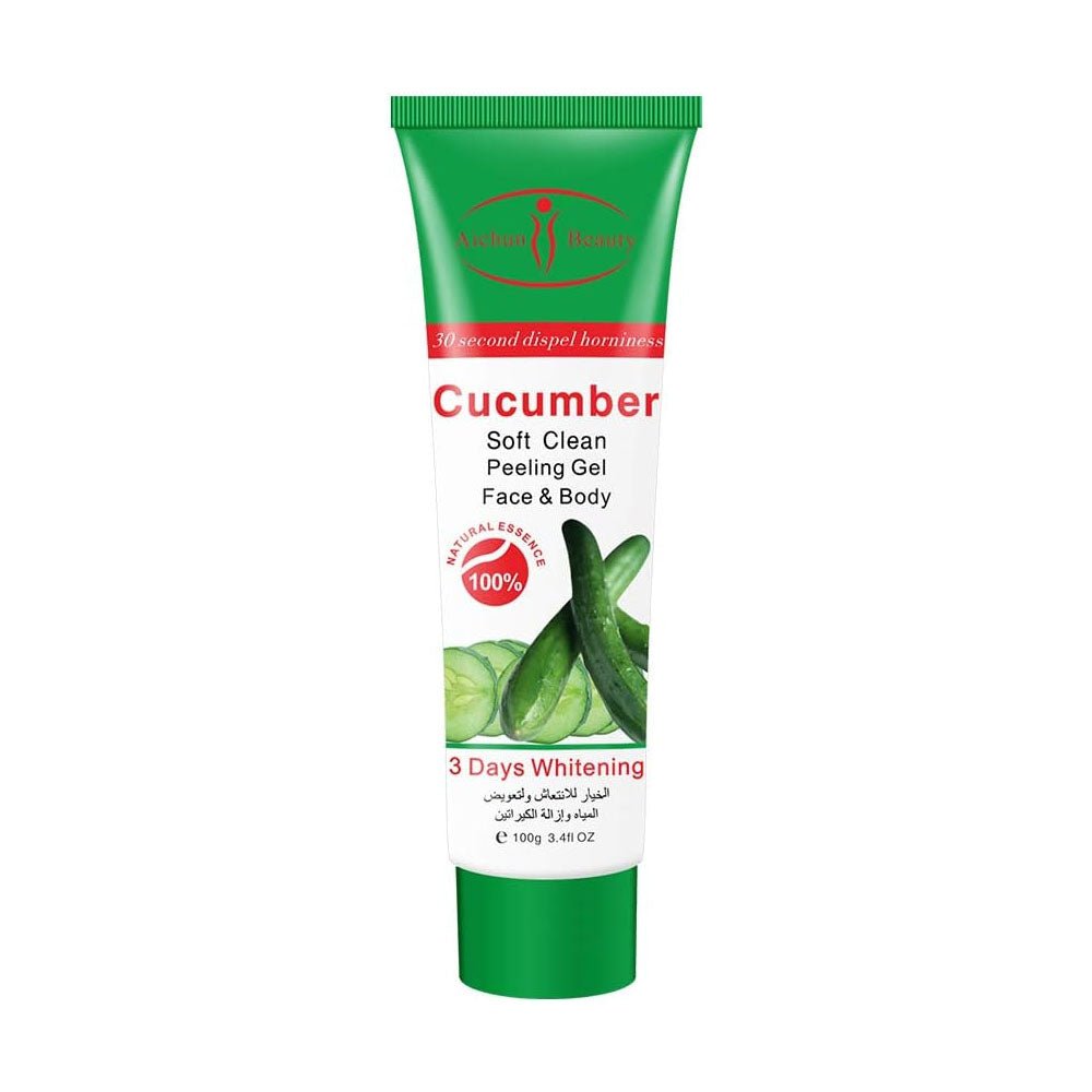 Aichun Beauty Cucumber Facial Scrub and Cleansing Gel for Dry Skin 100g