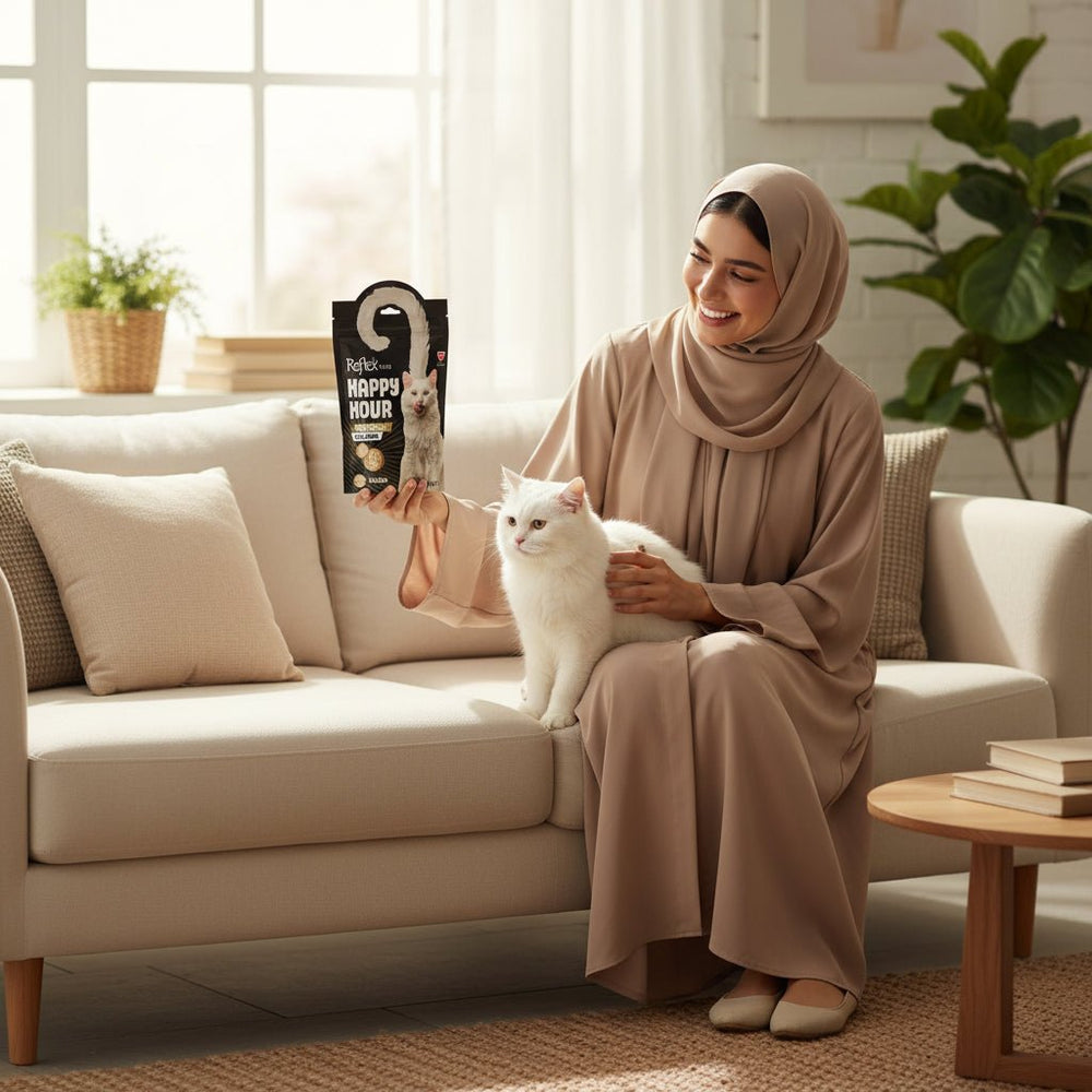 مكافآت قطط بالكولاجين والسلمون من REFLEX PLUS