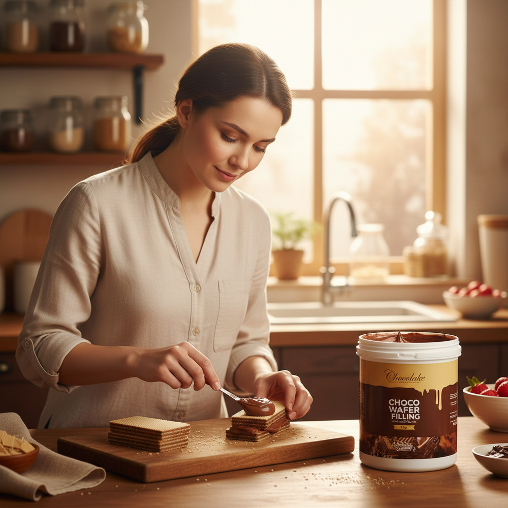 حشوة شوكولاتة بالويفر المقرمش 1 كيلوجرام Chocolake