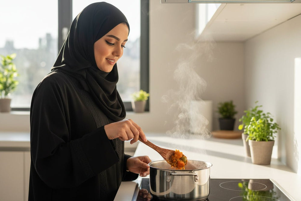 ملعقة مصنوعة يدويًا من خشب أو قشر جوز الهند