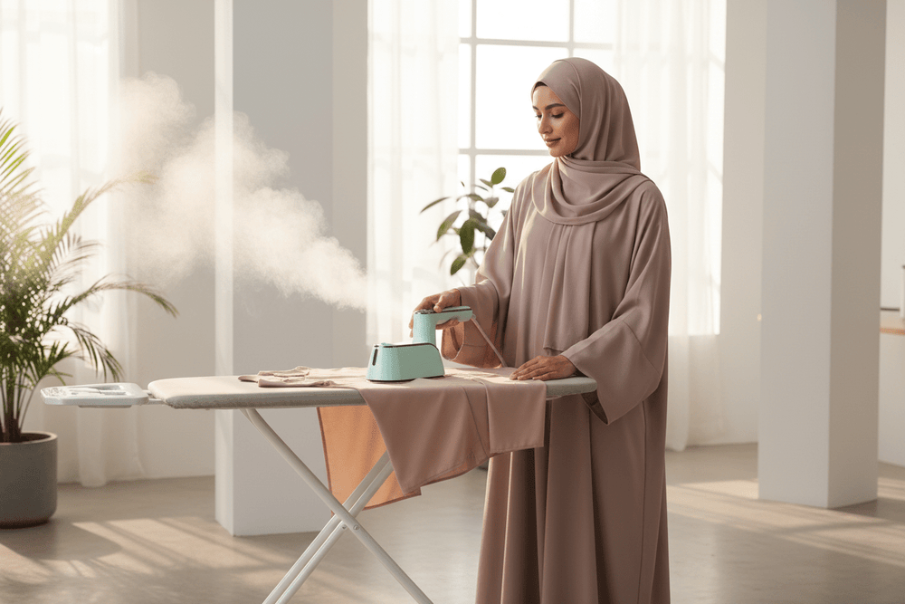 مكواة بخار ذكية تصميم قابل للطي ومقبض يدور 180° لمرونة كاملة Koolen
