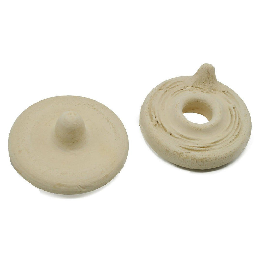 Pottery artifact in the shape of a millstone