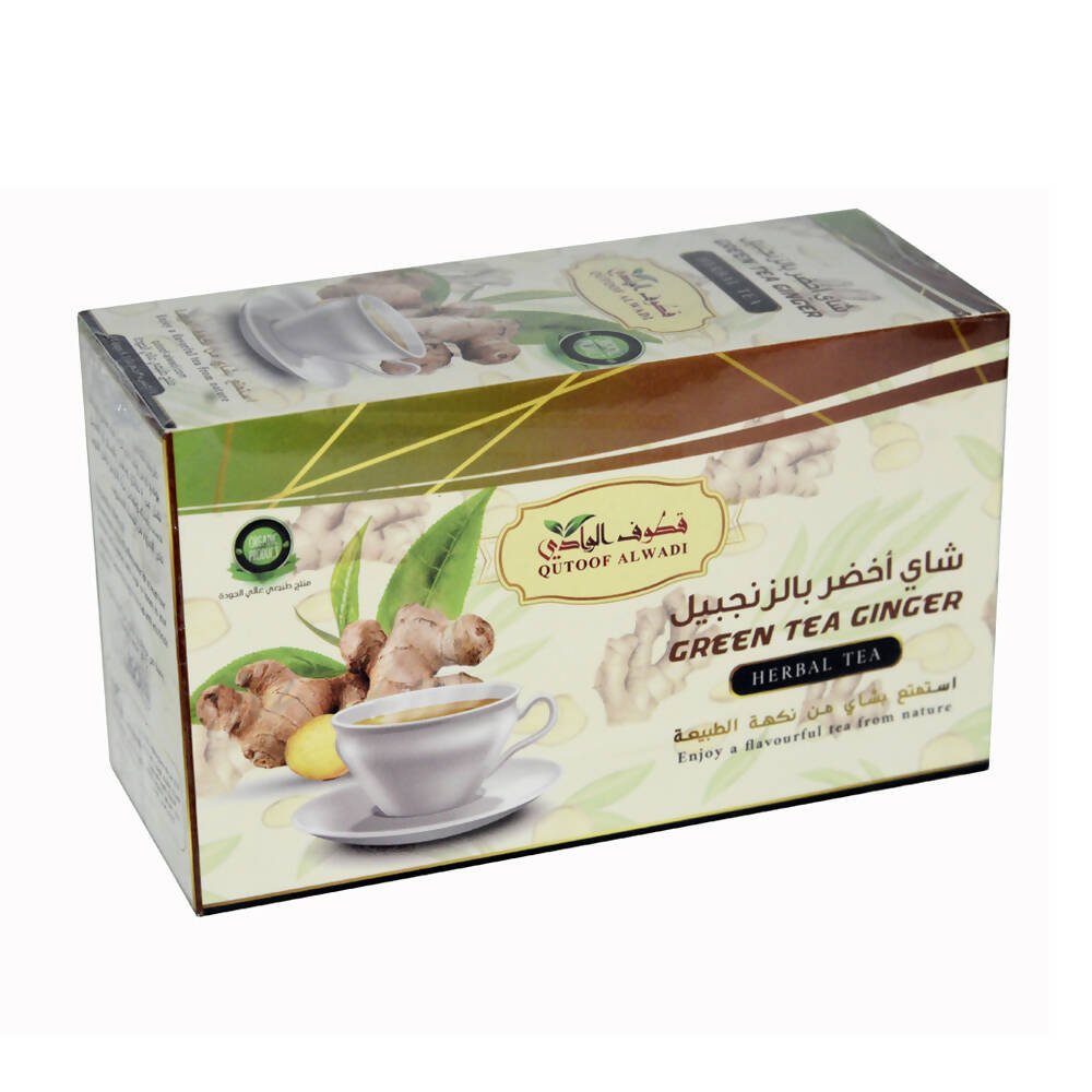 شاي أخضر بالزنجبيل من قطوف الوادي 24 كيس 