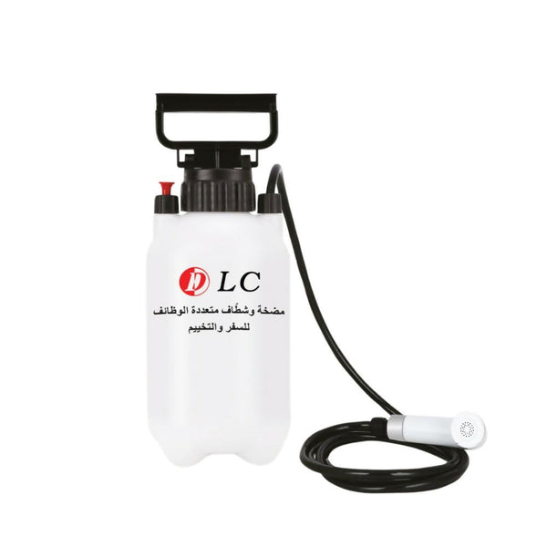 مضخة وشفاط متعدد الوظائف للسفر والتخييم سعة 2 لتر 