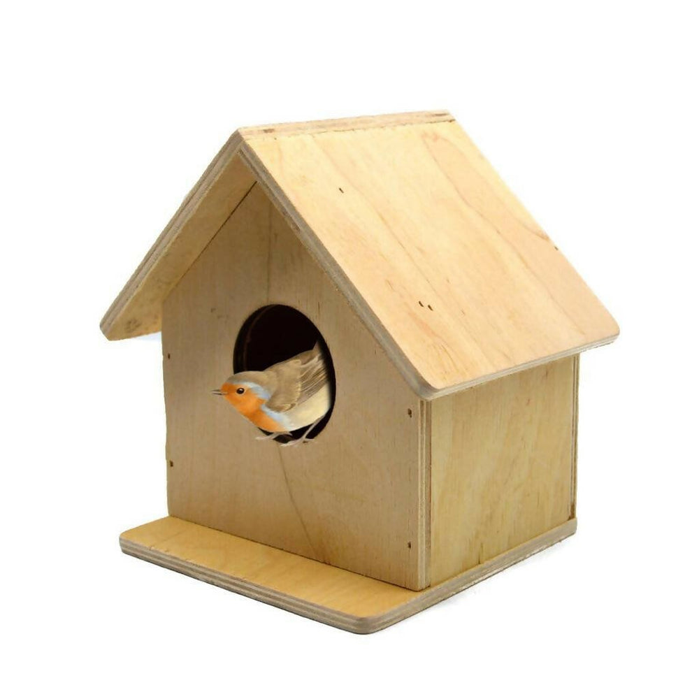 wooden bird nest