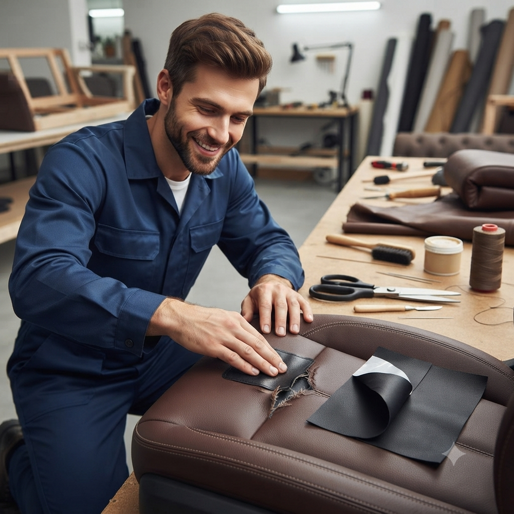 شريط إصلاح جلدي لاصق ذاتي لترميم المقاعد والحقائب والأثاث