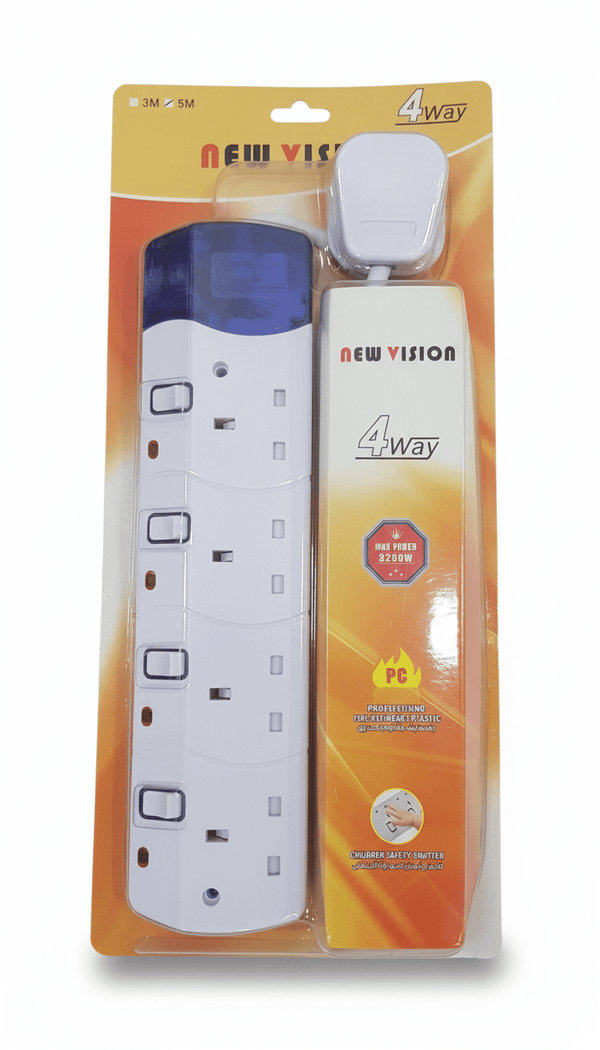 توصيلة نيو فيجن 4 منافذ بقوة 3250 واط