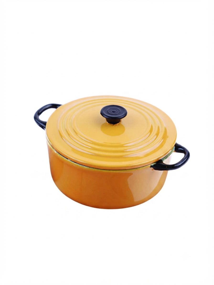 مجسم قدر وغلاية معدنية مصغرة لديكور بيوت الدمى