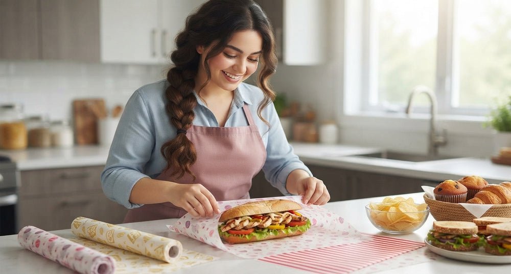 ورق تغليف شمعي مخصص للطعام للمخبوزات والسندويتشات